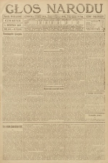 Głos Narodu (wydanie poranne). 1918, nr 168