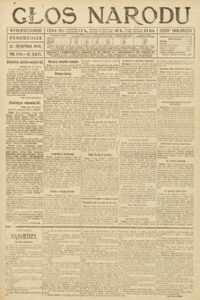 Głos Narodu (wydanie wieczorne). 1918, nr 178