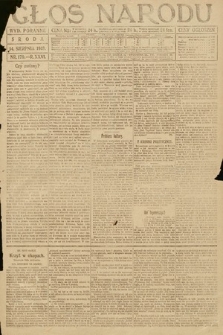 Głos Narodu (wydanie poranne). 1918, nr 179