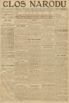 Głos Narodu (wydanie wieczorne). 1918, nr 183