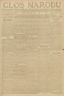 Głos Narodu (wydanie poranne). 1918, nr 189