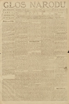 Głos Narodu (wydanie poranne). 1918, nr 199