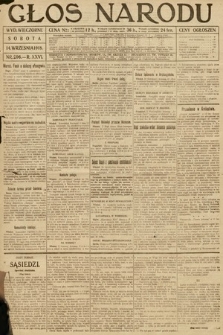 Głos Narodu (wydanie wieczorne). 1918, nr 206