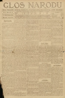 Głos Narodu (wydanie poranne). 1918, nr 207