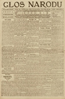 Głos Narodu (wydanie wieczorne). 1918, nr 212