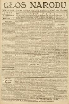 Głos Narodu (wydanie wieczorne). 1918, nr 214