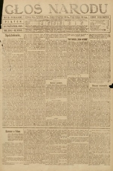 Głos Narodu (wydanie poranne). 1918, nr 234