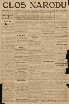 Głos Narodu (wydanie wieczorne). 1918, nr 235