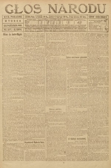 Głos Narodu (wydanie poranne). 1918, nr 237