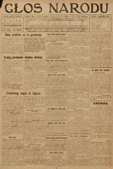 Głos Narodu (wydanie wieczorne). 1918, nr 241