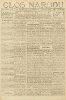 Głos Narodu (wydanie poranne). 1918, nr 243