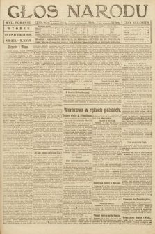 Głos Narodu (wydanie poranne). 1918, nr 254