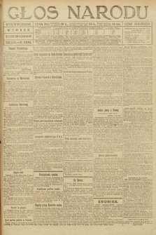 Głos Narodu (wydanie wieczorne). 1918, nr 255