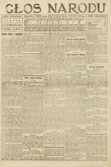 Głos Narodu (wydanie poranne). 1918, nr 257