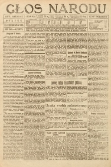 Głos Narodu (wydanie poranne). 1918, nr 263
