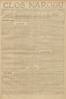 Głos Narodu (wydanie poranne). 1918, nr 272