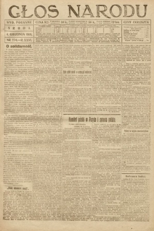 Głos Narodu (wydanie poranne). 1918, nr 274