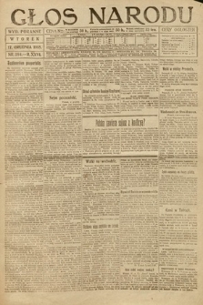Głos Narodu (wydanie poranne). 1918, nr 284