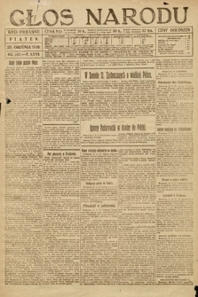 Głos Narodu (wydanie poranne). 1918, nr 287