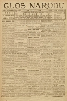 Głos Narodu (wydanie poranne). 1918, nr 288