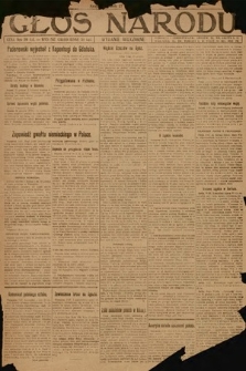 Głos Narodu (wydanie wieczorne). 1918, nr 291