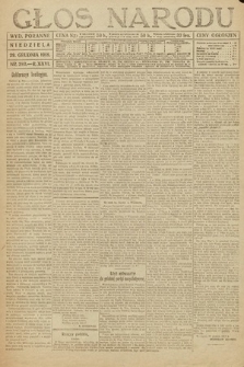 Głos Narodu (wydanie poranne). 1918, nr 293