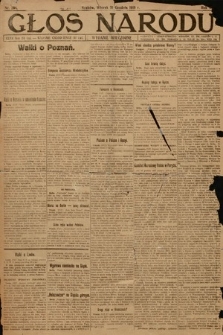 Głos Narodu (wydanie wieczorne). 1918, nr 294