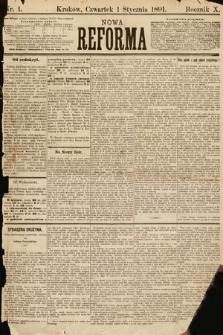 Nowa Reforma. 1891, nr 1