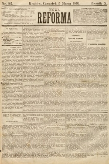 Nowa Reforma. 1891, nr 52