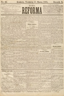 Nowa Reforma. 1891, nr 61