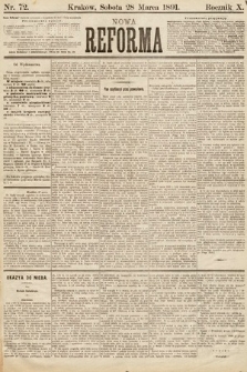 Nowa Reforma. 1891, nr 72
