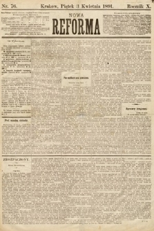 Nowa Reforma. 1891, nr 76