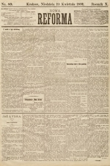 Nowa Reforma. 1891, nr 89