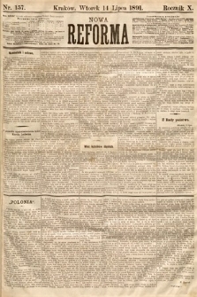 Nowa Reforma. 1891, nr 157