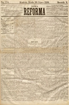Nowa Reforma. 1891, nr 170