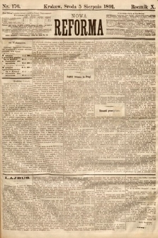 Nowa Reforma. 1891, nr 176