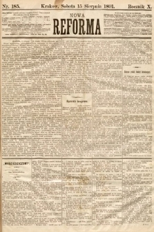 Nowa Reforma. 1891, nr 185