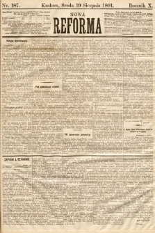 Nowa Reforma. 1891, nr 187