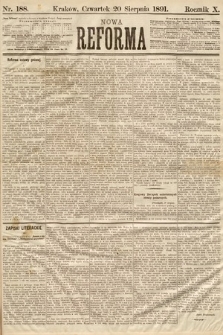 Nowa Reforma. 1891, nr 188