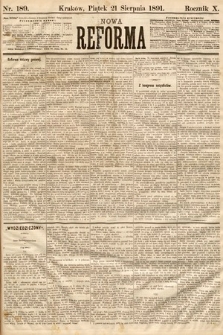 Nowa Reforma. 1891, nr 189
