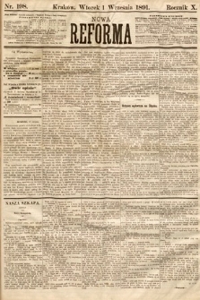 Nowa Reforma. 1891, nr 198