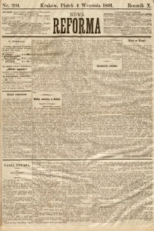 Nowa Reforma. 1891, nr 201