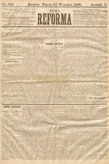Nowa Reforma. 1891, nr 218