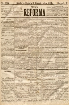 Nowa Reforma. 1891, nr 225