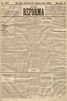 Nowa Reforma. 1891, nr 249