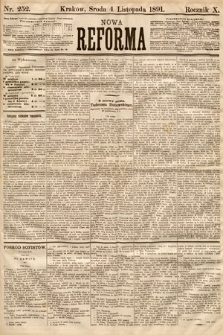 Nowa Reforma. 1891, nr 252