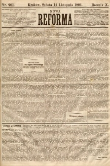 Nowa Reforma. 1891, nr 261