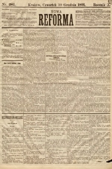 Nowa Reforma. 1891, nr 282