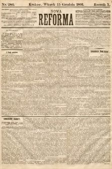 Nowa Reforma. 1891, nr 286