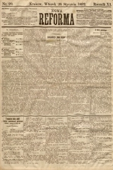 Nowa Reforma. 1892, nr 20